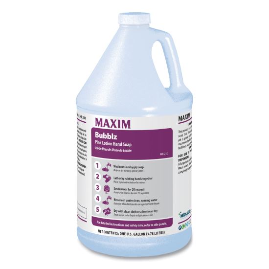 Bubblz Pink Lotion Hand Soap, Cherry Scent, 1 gal, 4/Carton1