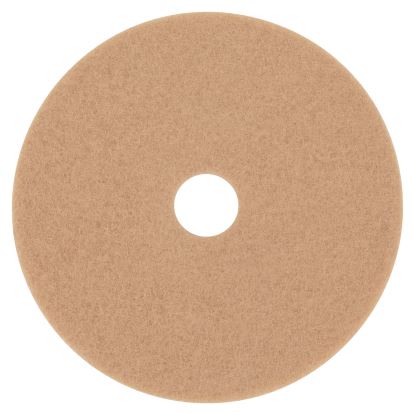 Ultra High-Speed Floor Burnishing Pads 3400, 17" Diameter, Tan, 5/Carton1
