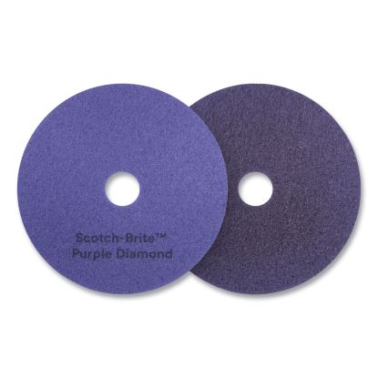 Diamond Floor Pads, 14" Diameter, Purple, 5/Carton1