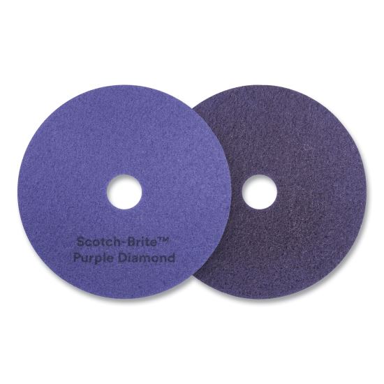 Diamond Floor Pads, 14" Diameter, Purple, 5/Carton1