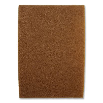 Clean and Shine Pad, 20 x 14, Brown/Yellow, 5/Carton1