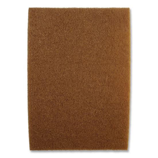 Clean and Shine Pad, 20 x 14, Brown/Yellow, 5/Carton1