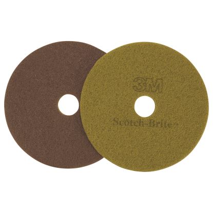 Diamond Floor Pads, 20" Diameter, Sienna, 5/Carton1