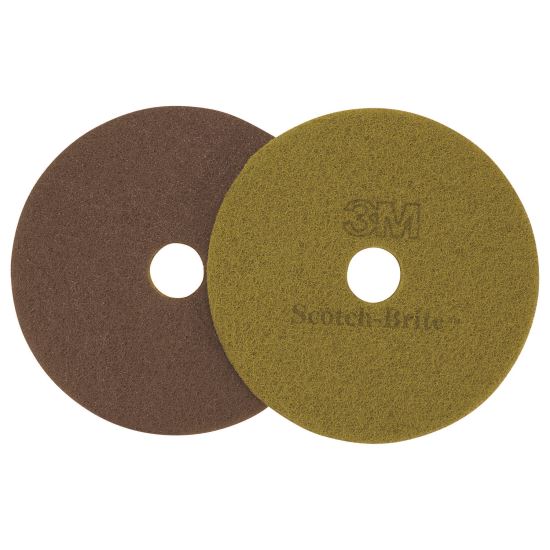 Diamond Floor Pads, 20" Diameter, Sienna, 5/Carton1