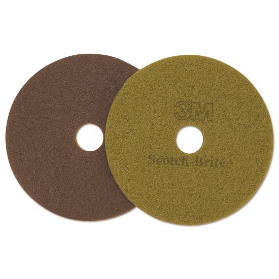 Diamond Floor Pads, 17" Diameter, Sienna, 5/Carton1