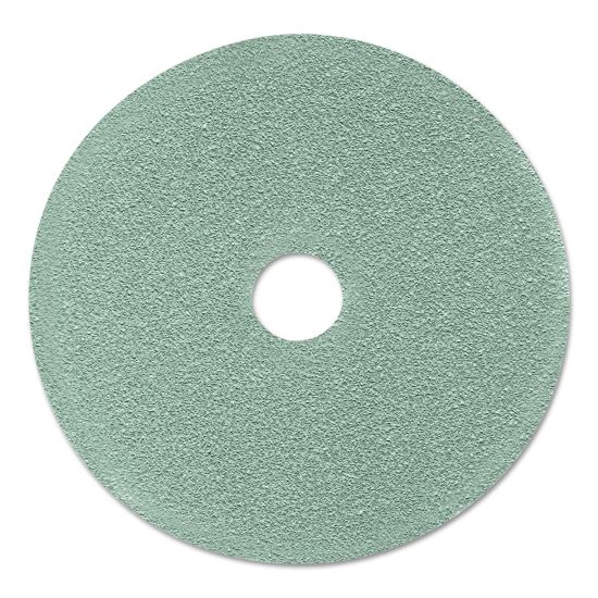 Ultra High-Speed Floor Burnishing Pads 3100, 24" Diameter, Aqua, 5/Carton1