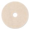 Ultra High-Speed TopLine Floor Burnishing Pads 3200, 17" Diameter, White/Amber, 5/Carton1