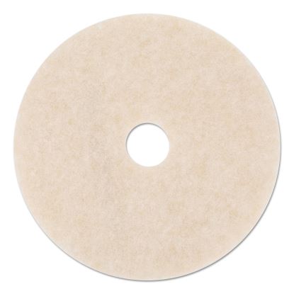 Ultra High-Speed TopLine Floor Burnishing Pads 3200, 17" Diameter, White/Amber, 5/Carton1