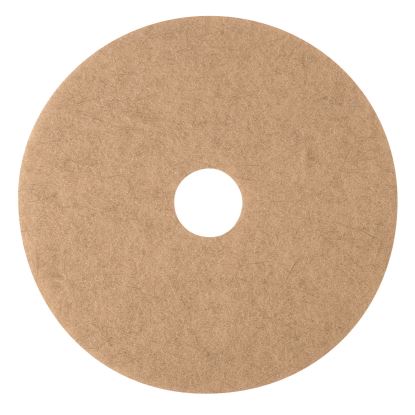 Ultra High-Speed Natural Blend Floor Burnishing Pads 3500, 19" Diameter, Tan, 5/Carton1
