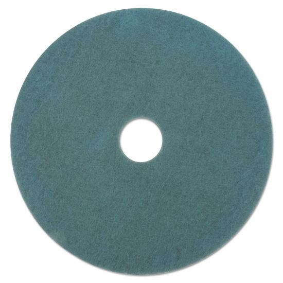 Ultra High-Speed Floor Burnishing Pads 3100, 27.25" Diameter, Aqua, 5/Carton1