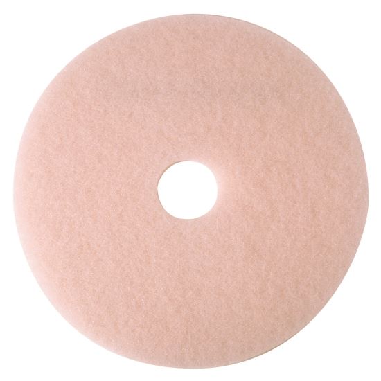Ultra High-Speed Eraser Floor Burnishing Pad 3600, 24" Diameter, Pink, 5/Carton1