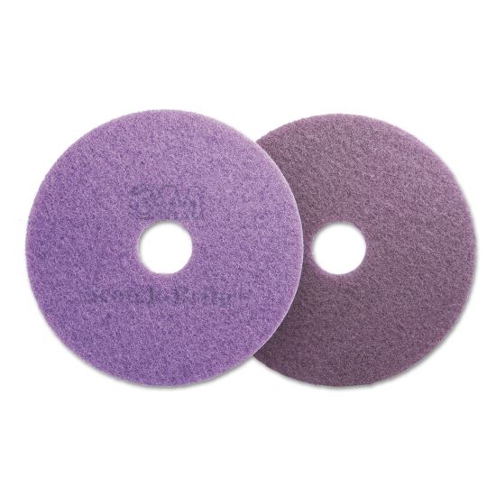 Diamond Floor Pads, 19" Diameter, Purple, 5/Carton1