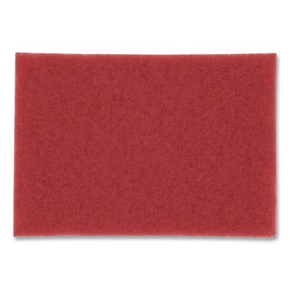 Low-Speed Buffer Floor Pads 5100, 12 x 18, Red, 20/Carton1