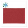 Low-Speed Buffer Floor Pads 5100, 12 x 18, Red, 20/Carton2