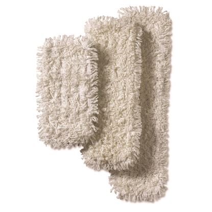 Easy Scrub PLUS Flat Mop, Polyester/Rayon, White, 5.5" x 18", 10/Pack, 4 Packs/Carton1