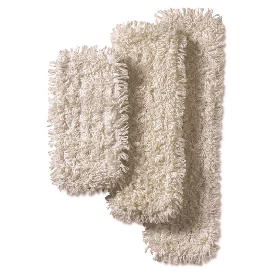 Easy Scrub PLUS Flat Mop, Polyester/Rayon, White, 5.5" x 18", 10/Pack, 4 Packs/Carton1
