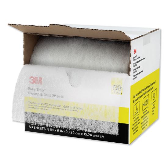 Easy Trap Duster, 8" x 30 ft, White, 60 Sheets/Box, 8 Boxes/Carton1