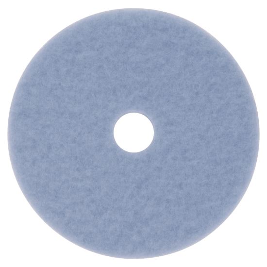 Hi-Performance Burnish Pad 3050, 17" Diameter, Sky Blue, 5/Carton1