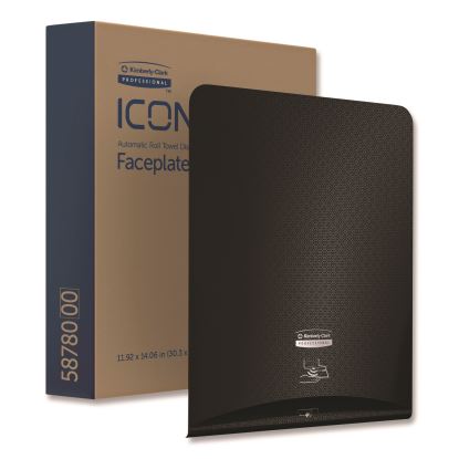 ICON Faceplate for Automatic Roll Towel Dispenser, 18.12 x 15.62 x 12.87, Black Mosaic1