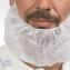 Poly Latex-Free Beard Protector, Spun-Bonded Polypropylene, One Size Fits All, White, 100/Box, 10 Boxes/Carton1