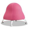 Runtz Ball Chair, Backless, Supports Up to 250 lb, Bubble Gum Pink Seat, Silver Base1