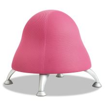 Runtz Ball Chair, Backless, Supports Up to 250 lb, Bubble Gum Pink Seat, Silver Base1