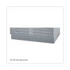 Base for Safco Steel Five-Drawer 50" x 38" Stackable Flat Files, 53.5" x 38.75" x 6", Gray2