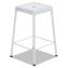 Bar-Height Steel Stool, Backless, Supports Up to 250 lb, 29" Seat Height, White1