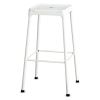 Bar-Height Steel Stool, Backless, Supports Up to 250 lb, 29" Seat Height, White2