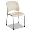 Reve Guest Chair with Straight Legs, 19" x 24.5" x 33.5", Latte Seat, Latte Back, Silver Base, 2/Carton1