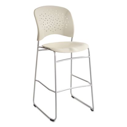 Reve Bistro Chair, Supports Up to 250 lb, 31" Seat Height, Latte Seat, Latte Back, Silver Base1