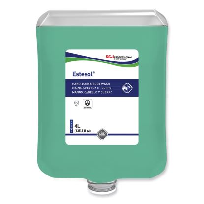 Estesol Hand, Hair and Body Cleaner Manual Cartridge, Rainforest Scent, 4 L, 4/Carton1