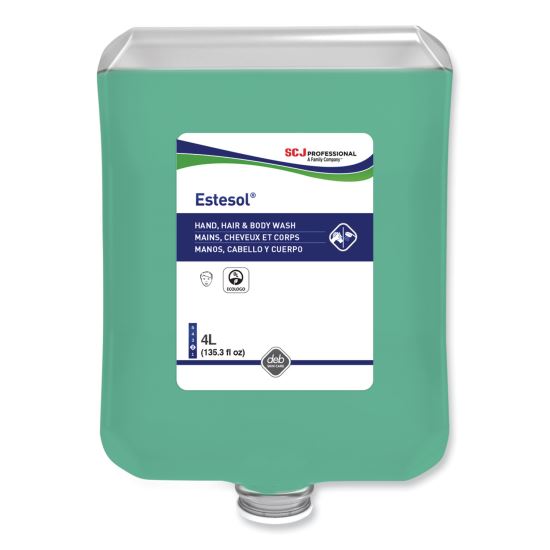 Estesol Hand, Hair and Body Cleaner Manual Cartridge, Rainforest Scent, 4 L, 4/Carton1