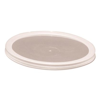 Deli Container Lids, Over-Cap-Style, Clear, Plastic, 50/Pack, 10 Packs/Carton1