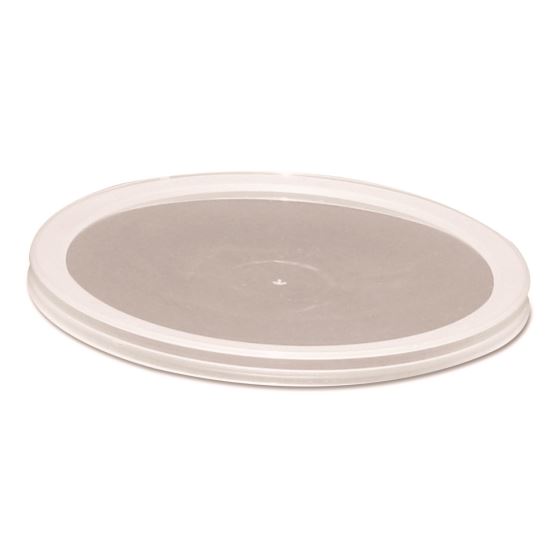 Deli Container Lids, Over-Cap-Style, Clear, Plastic, 50/Pack, 10 Packs/Carton1