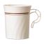 Masterpiece Plastic Mugs, 8 oz, Ivory with Gold Print, 8/Pack, 24 Pack/Carton1