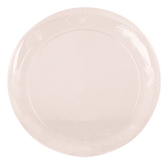 Designerware Plastic Plates, 10.25" dia, Clear, 8/Pack, 18 Packs/Carton1