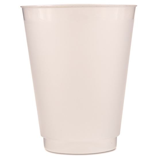 Front Flex Plastic Cups, 16 oz, Frosted, 25/Pack, 20 Packs/Carton1