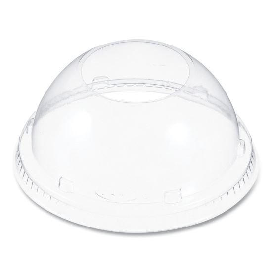 Cappuccino Dome Sipper Lids, Fits 30 oz to 32 oz Hot Cups, Plastic, Clear, 50/Pack, 20 Packs/Carton1