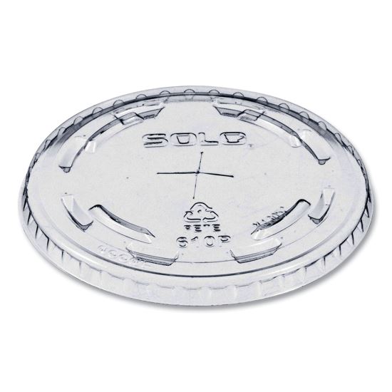 Plastic Cold Cup Lids, Fits 9 oz to 10 oz Cold Cups, Clear, 1,000/Carton1