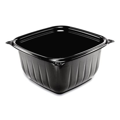 PresentaBowls Pro Black Square Bowls, 16 oz, 5 x 5 x 2.5, Plastic, 63/Bag, 8 Bags/Carton1