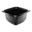 PresentaBowls Pro Black Square Bowls, 16 oz, 5 x 5 x 2.5, Plastic, 63/Bag, 8 Bags/Carton1