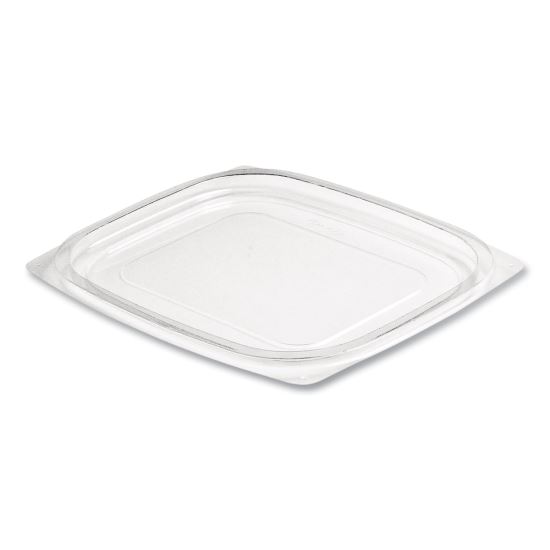 ClearPac Clear Container Lids, Flat, 4.9 x 5.9, Clear, Plastic, 63/Pack, 16 Packs/Carton1
