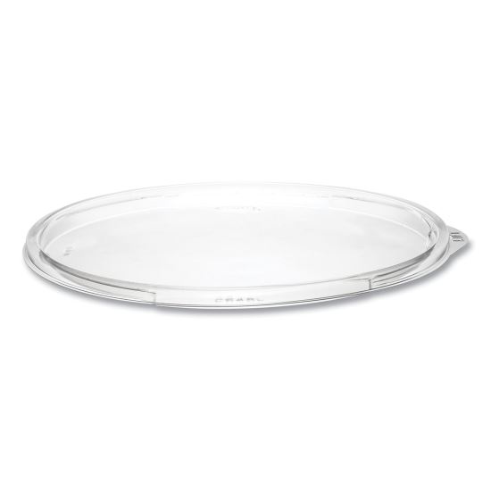 PresentaBowls Clear Flat Lids, 7.2" Diameter x 0.4" h, Plastic, 252/Carton1