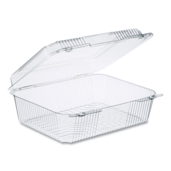 StayLock Clear Hinged Lid Containers, 10.5 x 8.6 x 3.8, Plastic, 200/Carton1