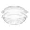 PresentaBowls Bowl/Lid Combo-Paks, 8 oz, Clear, Plastic, 63/Pack, 4 Packs/Carton1