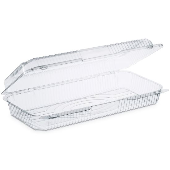StayLock Clear Hinged Lid Containers, 50.2 oz, 6.8 x 13.4 x 2.6, Plastic, 200/Carton1