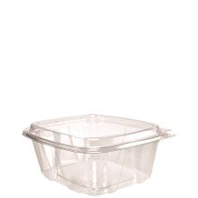 ClearPac SafeSeal Tamper-Resistant/Evident Containers, Domed Lid, 32 oz, Clear, Plastic, 100/Bag, 2 Bags/Carton1