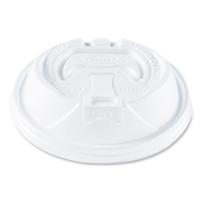 Optima Reclosable Lids for Paper Hot Cups, Fits 12 oz to 24 oz Hot Cups, Plastic, White, 1,200/Carton1