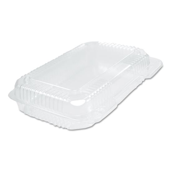 StayLock Clear Hinged Lid Containers, 6.8 x 9.4 x 2.1, Clear, Plastic, 125/Pack, 2 Packs/Carton1